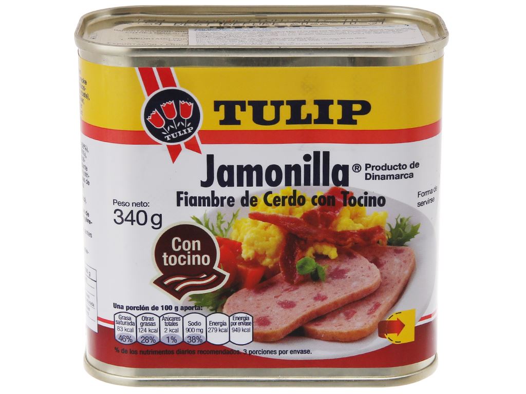 [Giao hàng toàn quốc] Thịt heo hộp Jamonilla Tulip 340 g