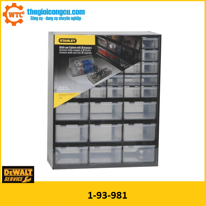 1-93-981 hộp dụng cụ 39 ngăn stanley