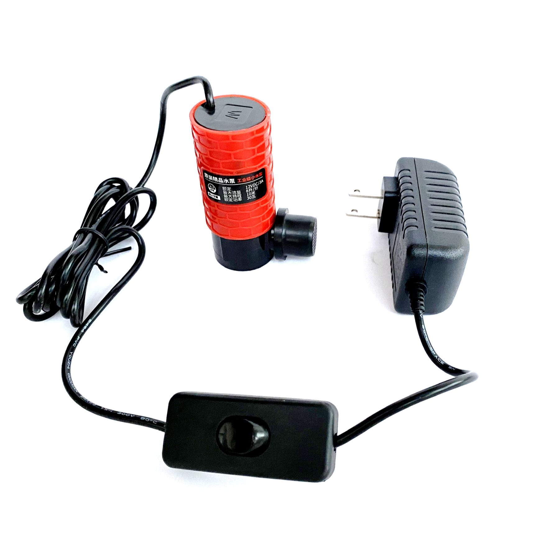 Máy bơm nước chìm mini 12V - 2A, Bơm dùng cho cắt rãnh tường