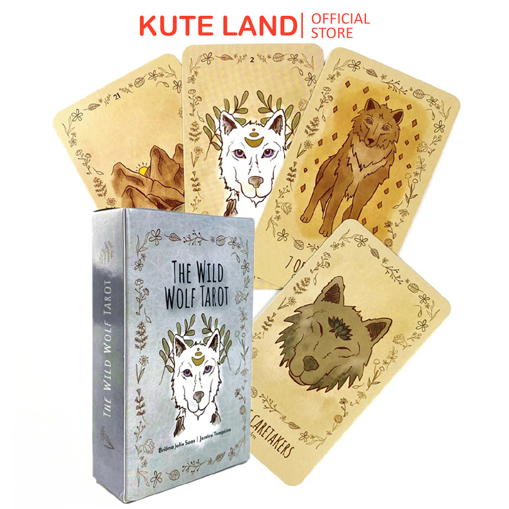 Bài Tarot The Wild Wolf Tarot Tặng Đá Thanh Tẩy