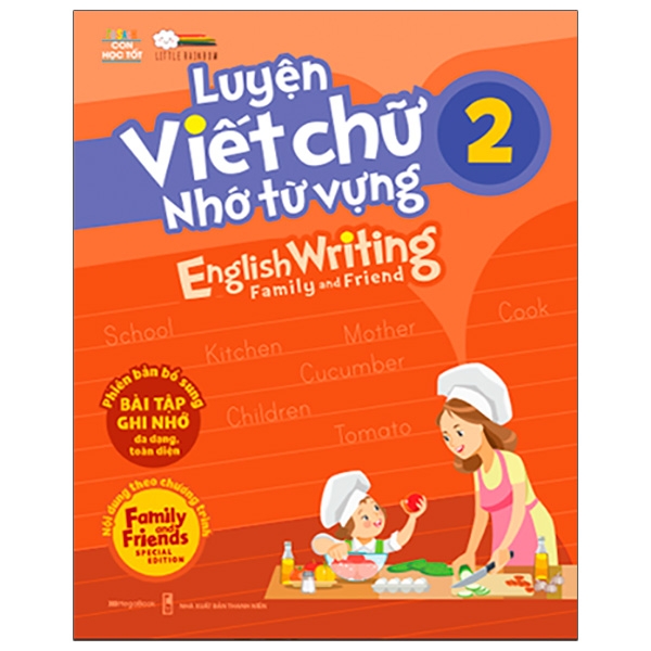 Fahasa - luyện viết chữ nhớ từ vựng - english writing family & friend 2