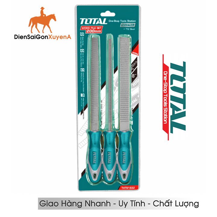 Bộ 3 giũa gỗ đa năng Total THT918326 - Ngô Gia Tools