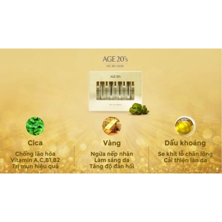 Tinh Chất Dưỡng Da Age 20's Gold Cica Ampoule 10ml