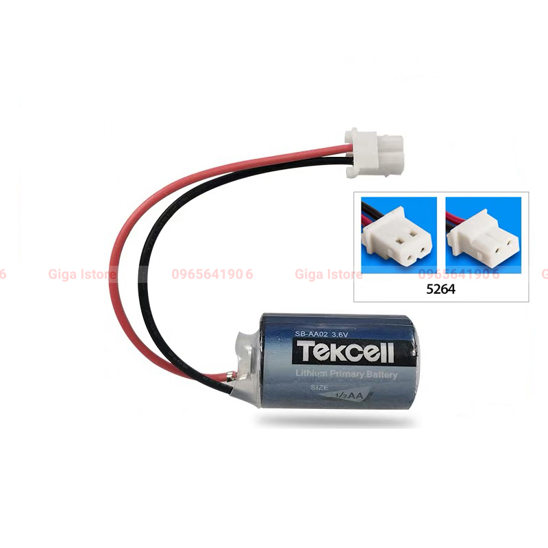 Pin nuôi nguồn tekcell sb-aa02 3.6v 1/2aa plc