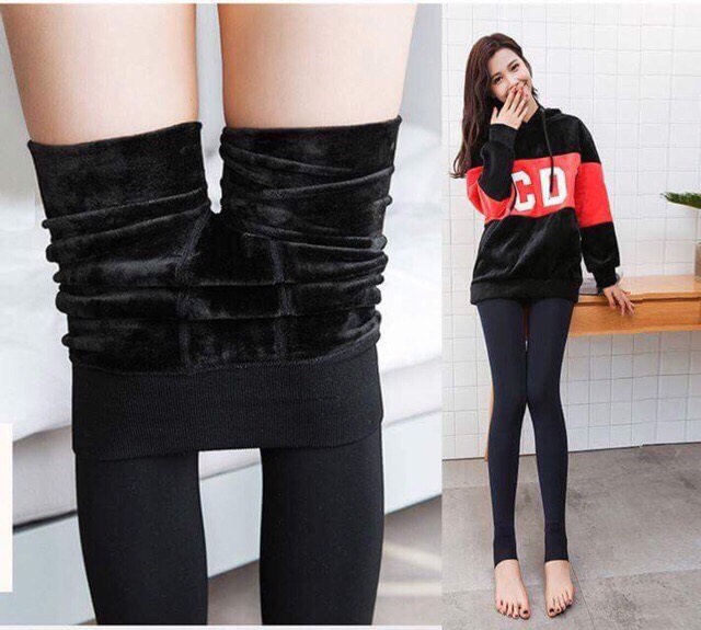 Quần Legging Lót Lông Siêu Ấm
