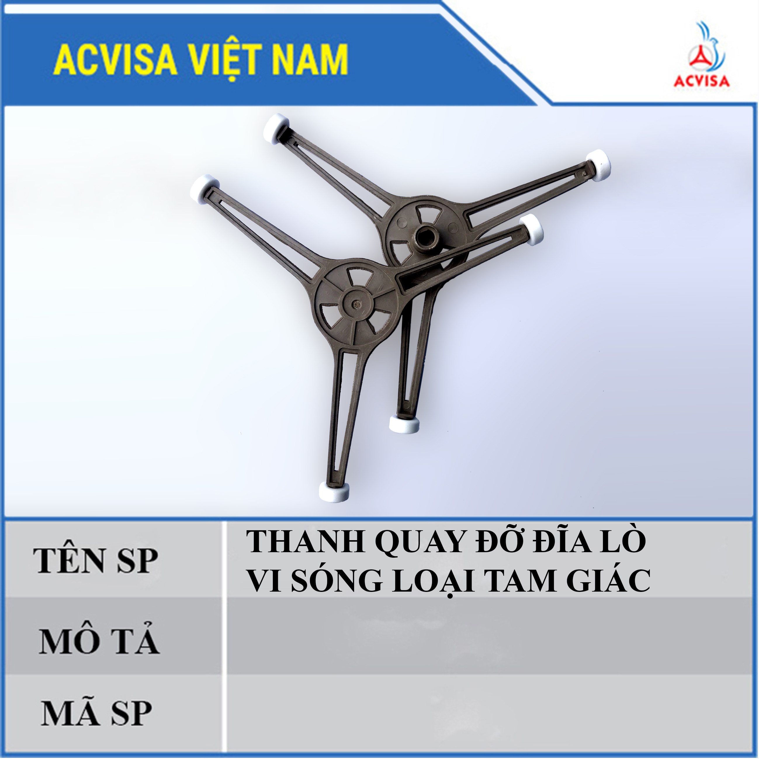 Combo 3 Thanh Quay Đỡ Đĩa Lò Vi Sóng ( Tam Giác )
