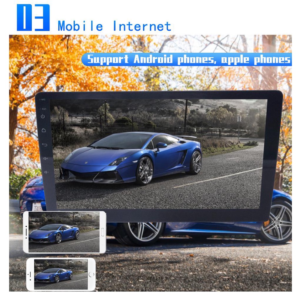 9 inch Màn hình xe hơi Android Android Navigator Universal Car MP5 Xem YouTube, Navigation,AHD Camera lùi, Dash Cam,