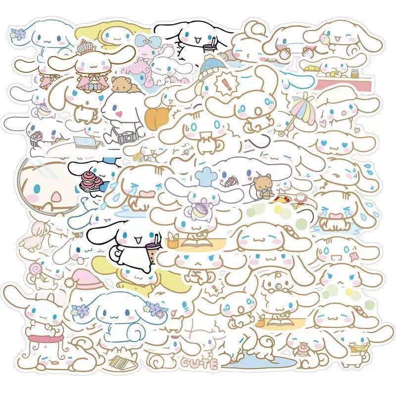 Set 50 Sticker Sanrio  dễ thương trang trí sổ