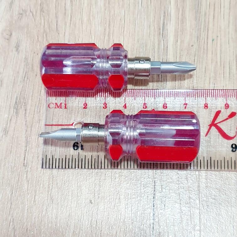 Combo 2 Tua Vít Mini 2 Đầu 7.5CM Tua Vít Ngắn Dùng Mở Nhiều Thiết Bị Chi Tiết Vị Trí Hẹp