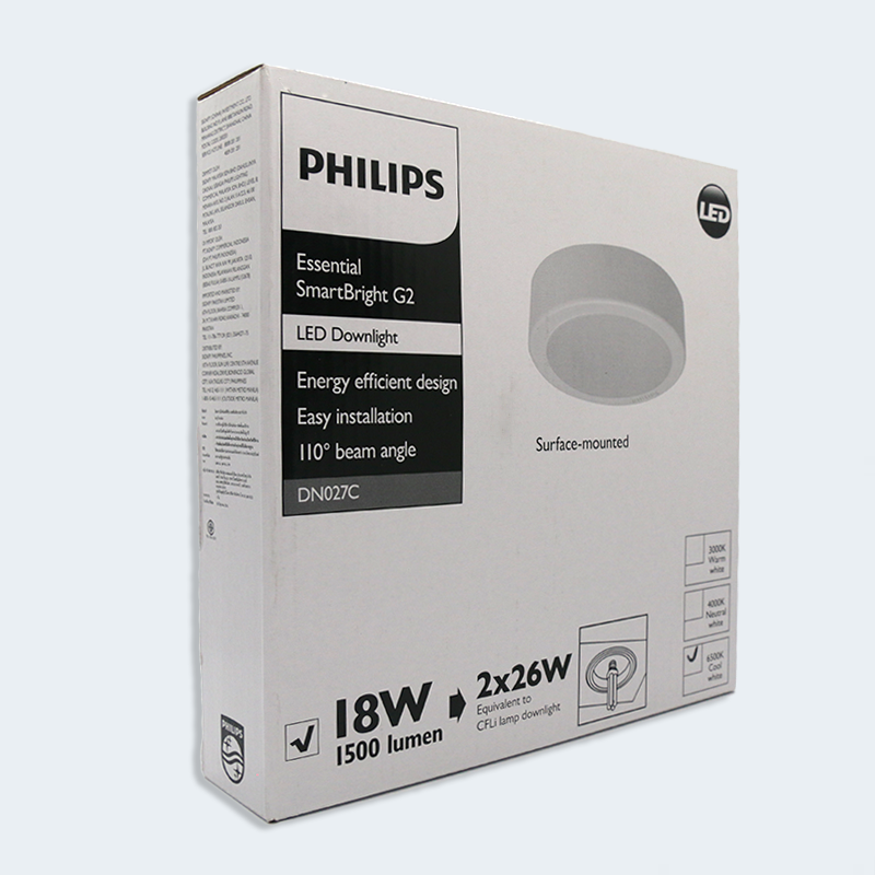 Đèn LED tròn Lắp Nổi 200mm 18W Philips