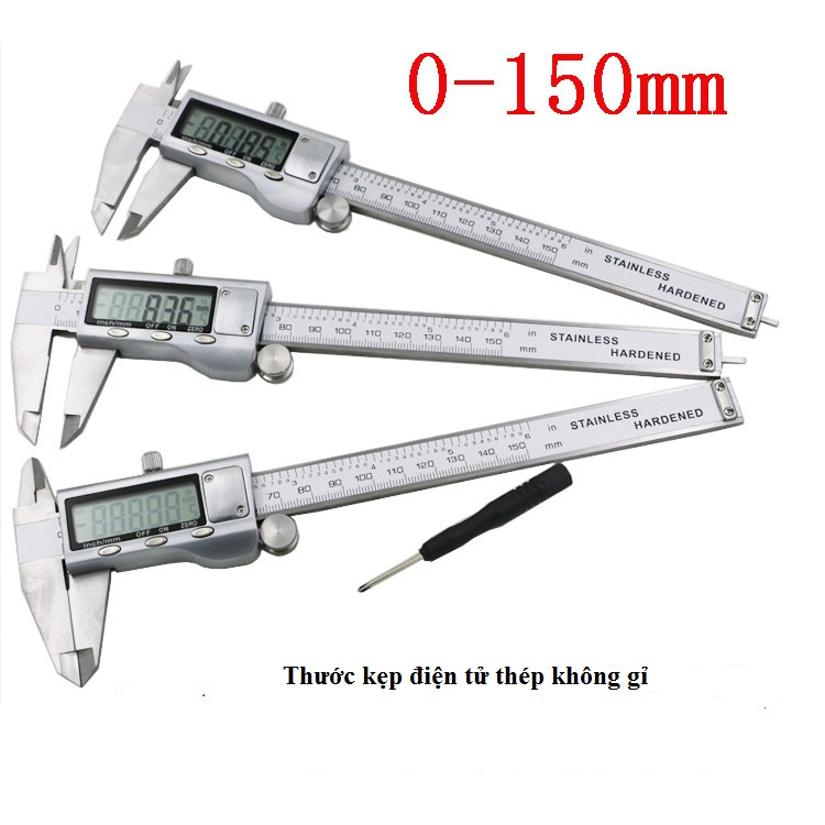 Thước kẹp điện tử thép không gỉ 150mm