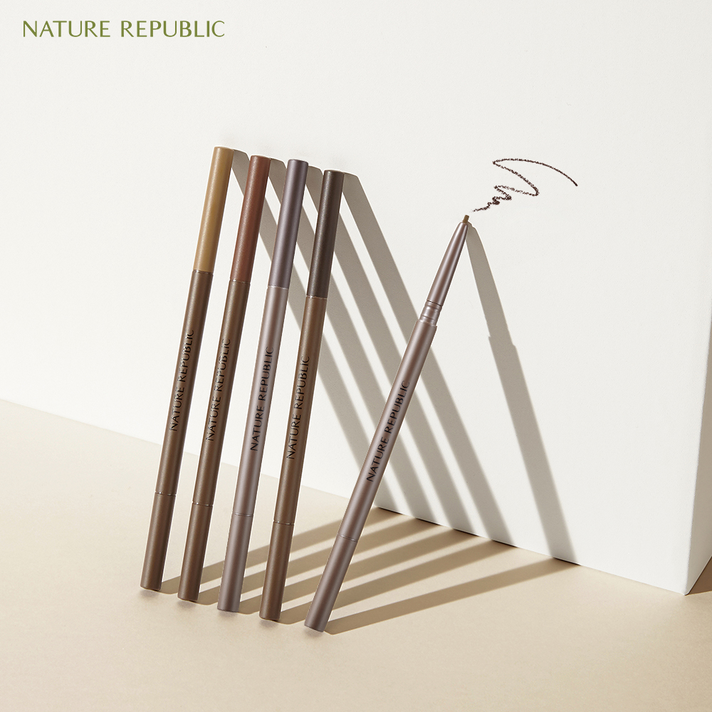 (date t1/2025)Nature Republic Chì kẻ mày Botanical Micro Slim Brow Pencil 0.08g