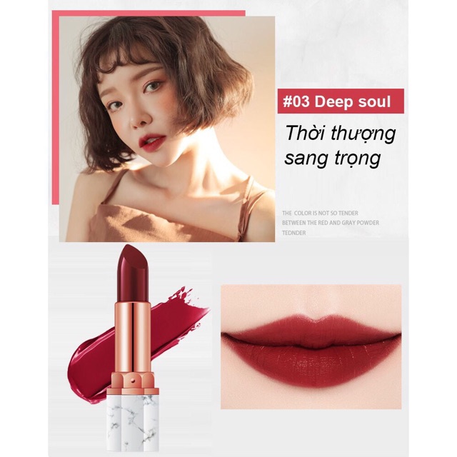 [HCM]Son Thỏi Vân Đá - Son Thỏi Siêu Mịn Môi Senana