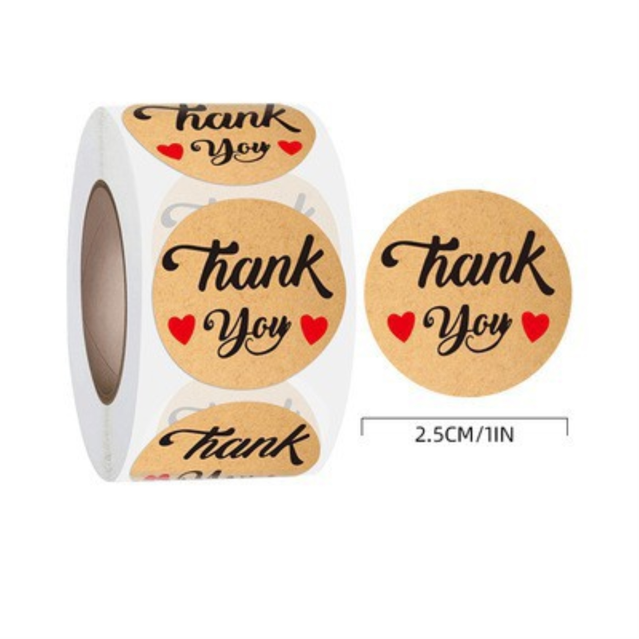 ✳❍ 500 miếng tem dán chữ thank you