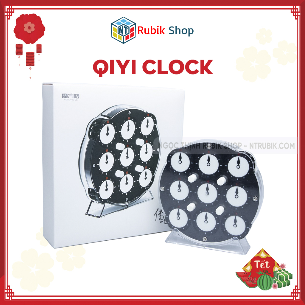[Siêu phẩm] Rubik QiYi Clock 208 viên nam châm 2020 (Có Nam Châm)
