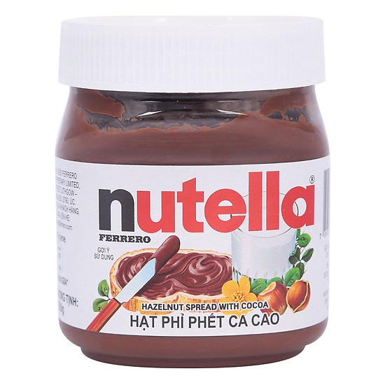 [ Hàng Mỹ] Bơ HẠT PHỈ PHẾT CACAO NUTELLA hũ thủy tinh