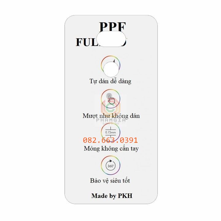 Dán ppf bóng, nhám cho LG G6/LG V30 mặt lưng siêu bảo vệ