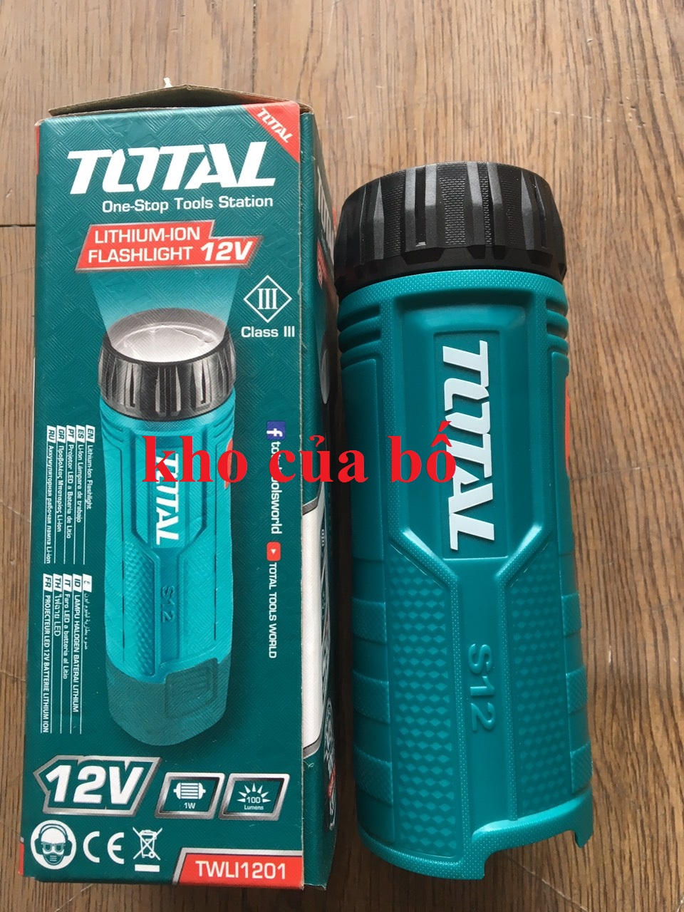 Đèn pin lithium 12v total twli1201 không kèm pin sạc