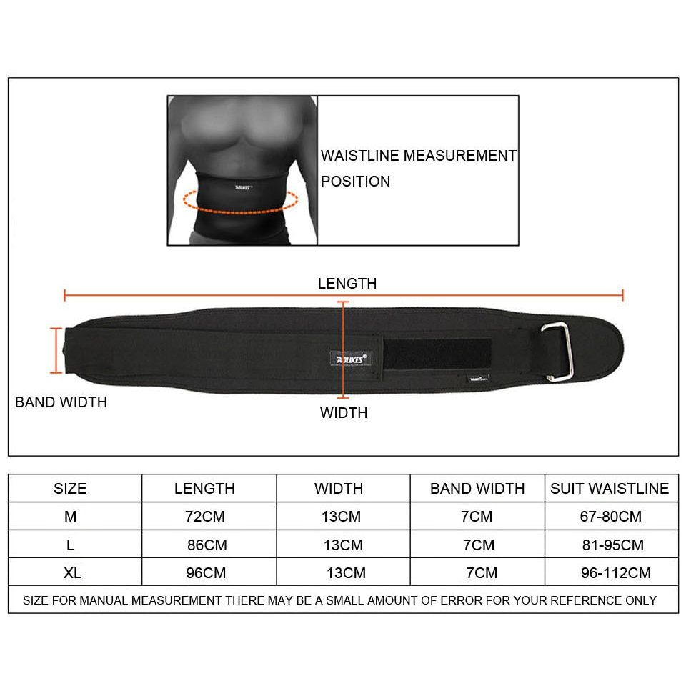 Đai lưng mềm tập Gym AOLIKES TC-1698