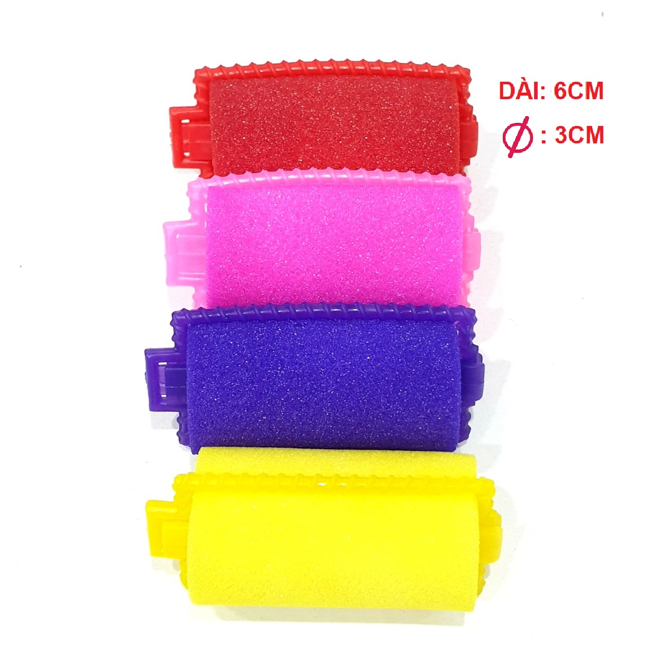 Combo 2 cái lô mút tạo kiểu tóc nữ [Vừa] 6cm x 3 cm  MUT13