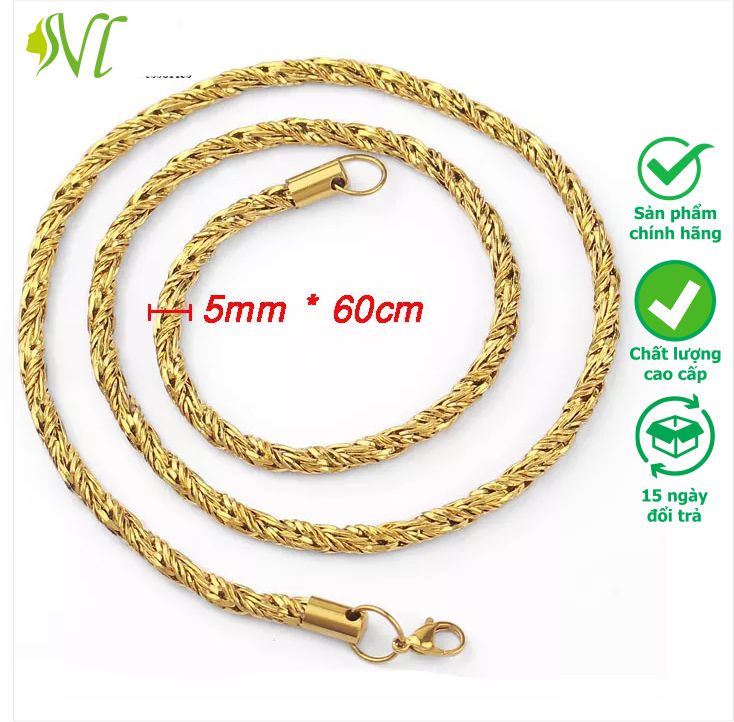 Dây chuyền nam hip hop dây chuyền nam đẹp ngầu xài nước tốt không đen không gỉ Người Đẹp Vì Lụa