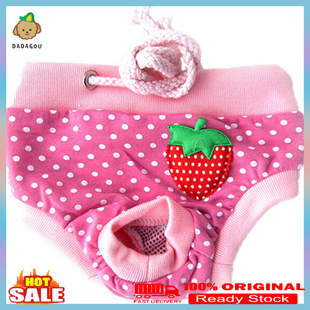 Female Pet Dog Puppy Diaper Pants Physiological Sanitary Short Panty Nappy Underwear M/L/XL