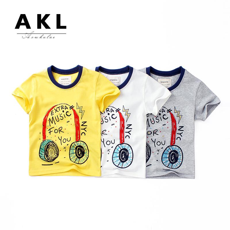 [HCM]Áo Thun Bé Trai In Hình Tai Nghe Chất Cotton 100% Mềm Mịn