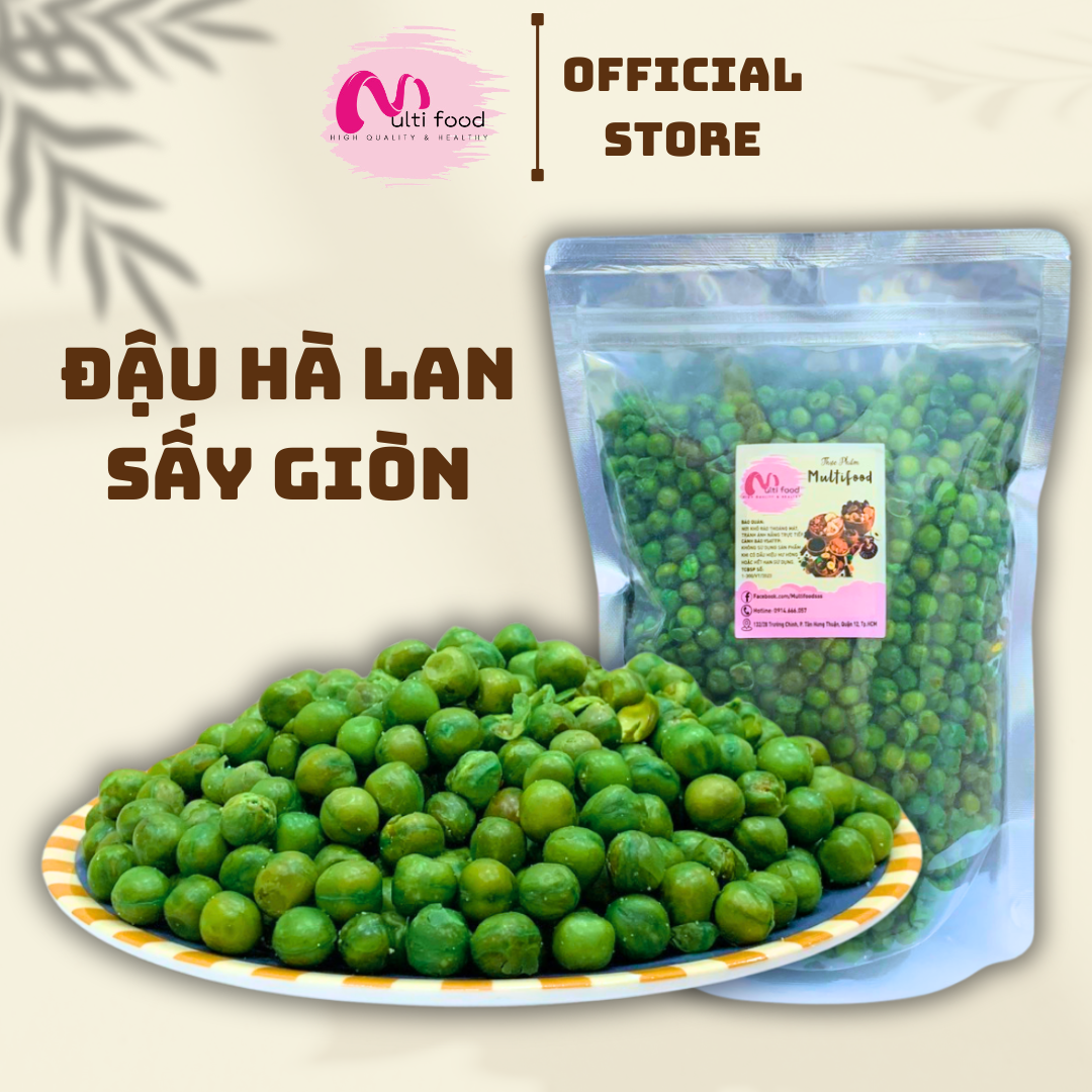 500g đậu hà lan sấy giòn multifood