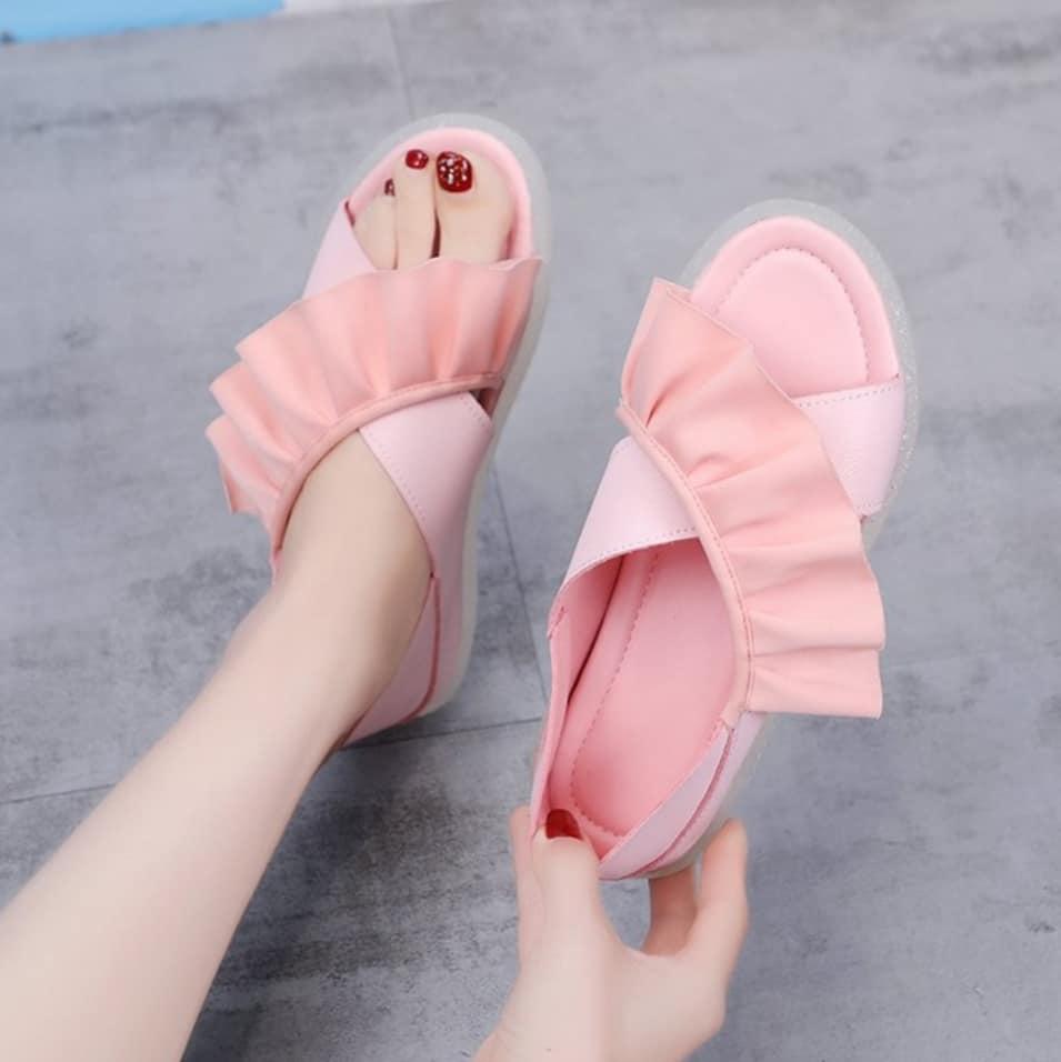 [HCM]Sandal quai chéo đế gân bò cao cấp