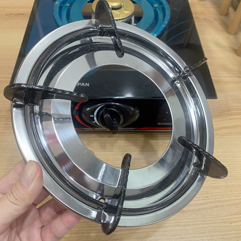 Combo kiềng bếp ga + khay inox dùng cho các loai bếp gas kiềng 5 chân
