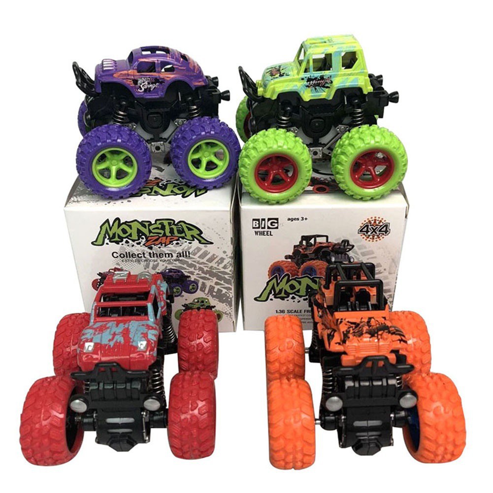 Xe quái vật đồ chơi cho bé Monster Truck Xe ô tô địa hình giảm sóc chạy đà siêu mạnh siêu bền