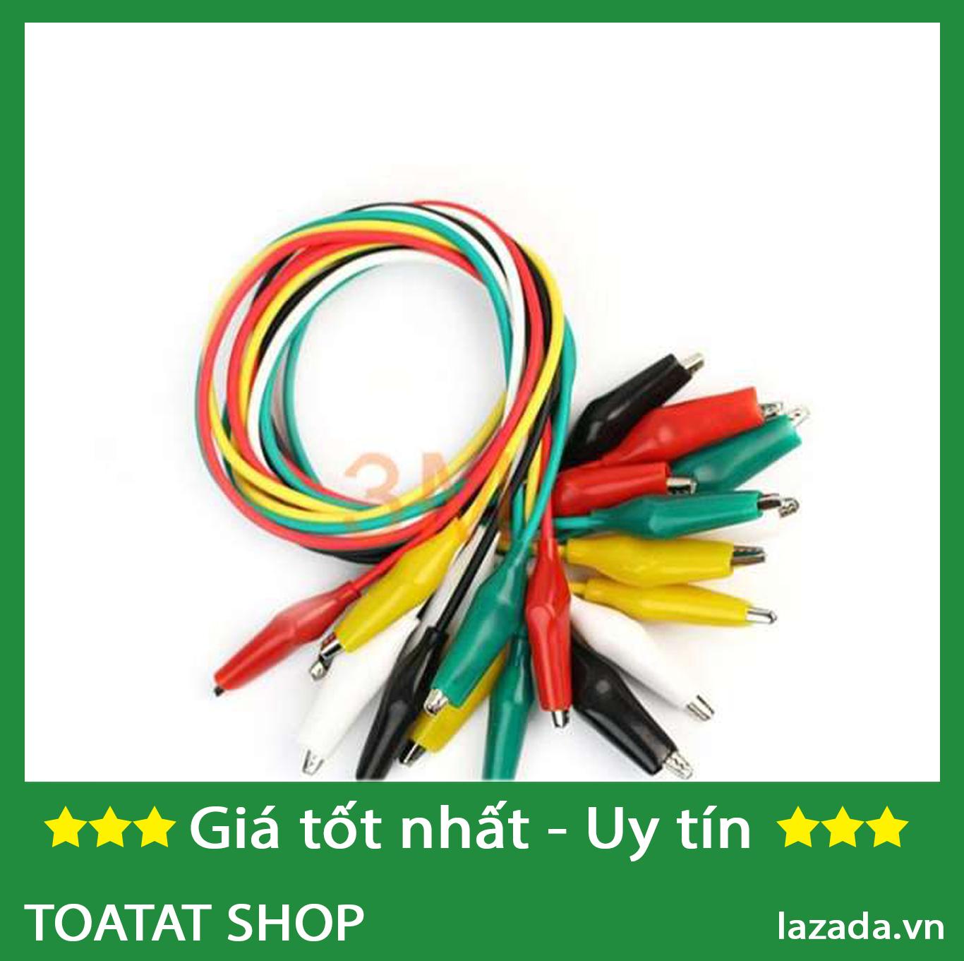 Bộ 3 Dây kẹp cá sấu 2 đầu