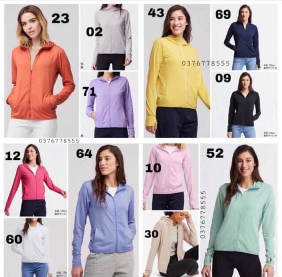Áo chống nắng UNIQLO Airism (dòng làm mát) Nhật bản mẫu 2020
