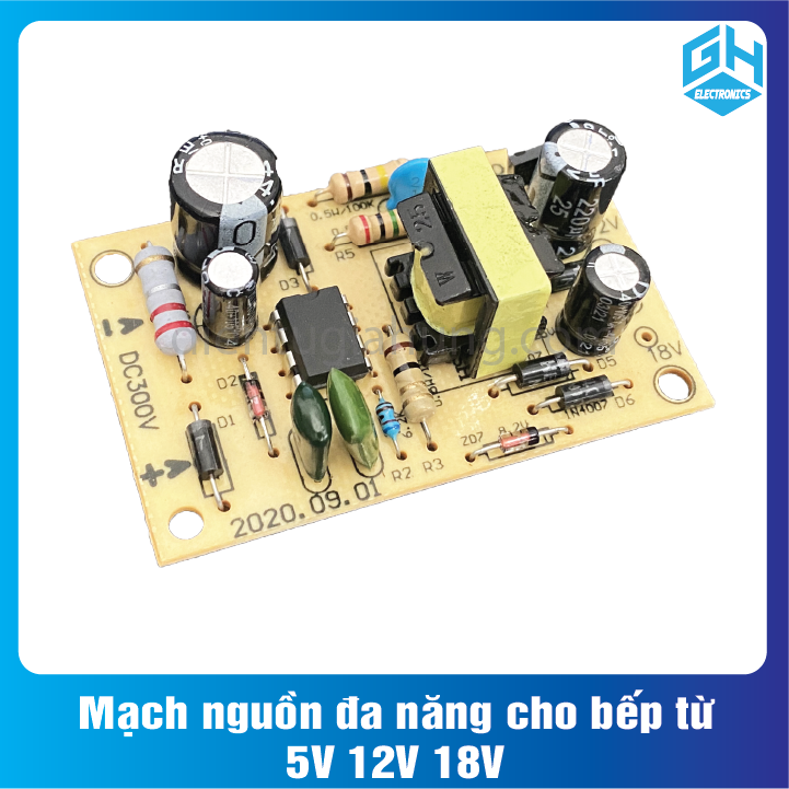 Mạch nguồn đa năng cho bếp từ 5V 12V 18V