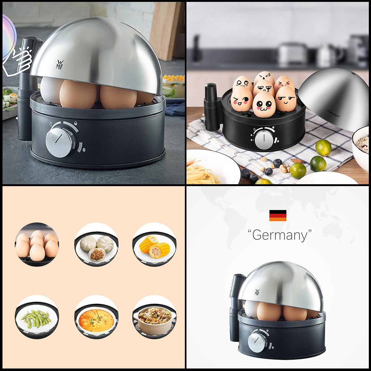 Nồi luộc, hấp trứng WMF 0415079911