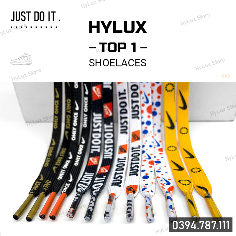 Dây giày thể thao Nike Just Do It cao cấp 7 mẫu [ảnh chụp thật]
