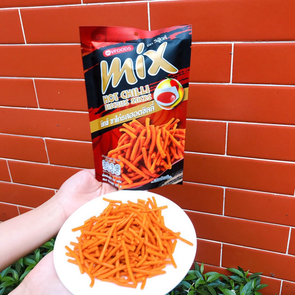 Bim Bim Tăm Mix Thái Lan Gói 60g (gói đỏ cay)