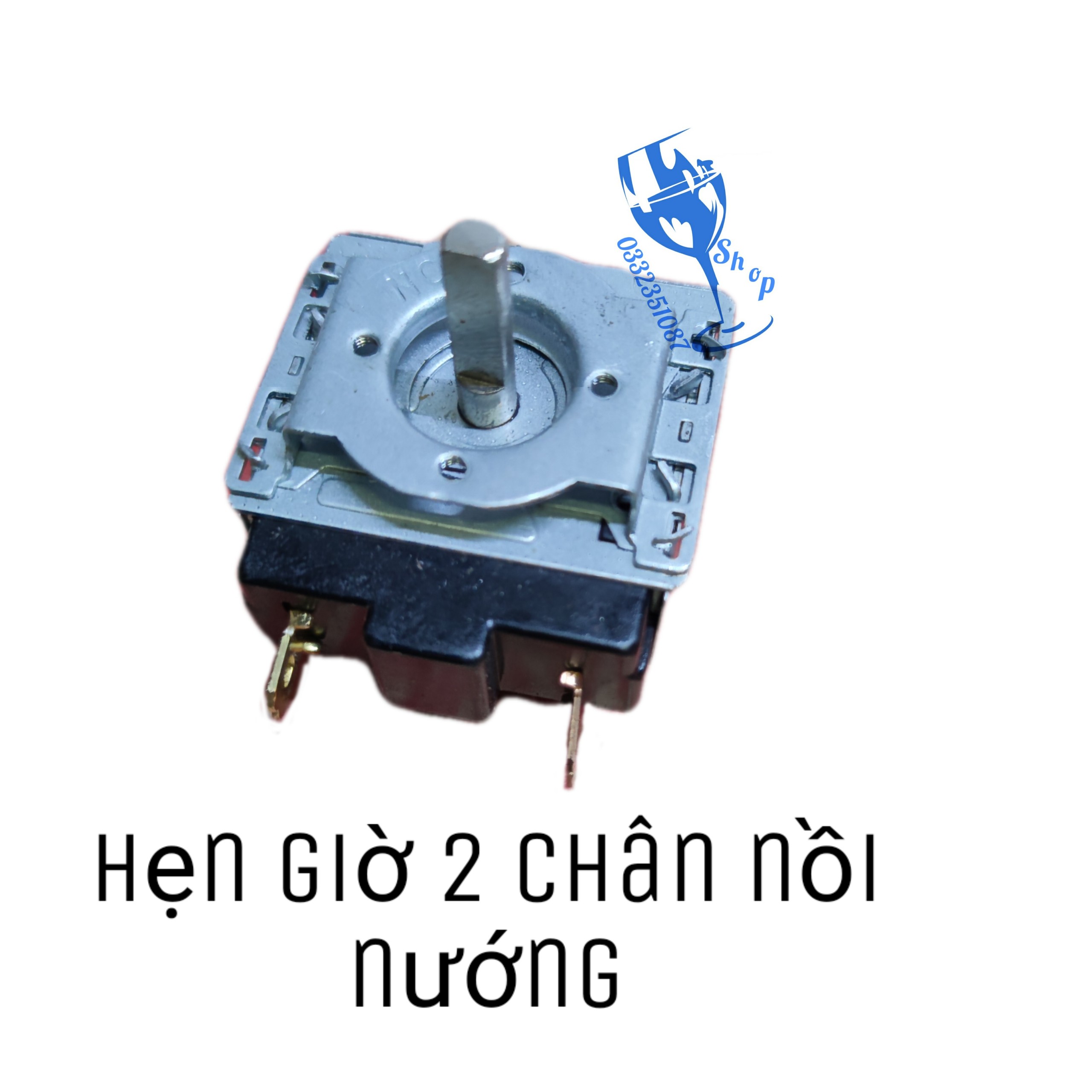 Hẹn giờ cơ 2 chân 60 nồi nướng thủy tinh trục dài shopgiadungluongyen
