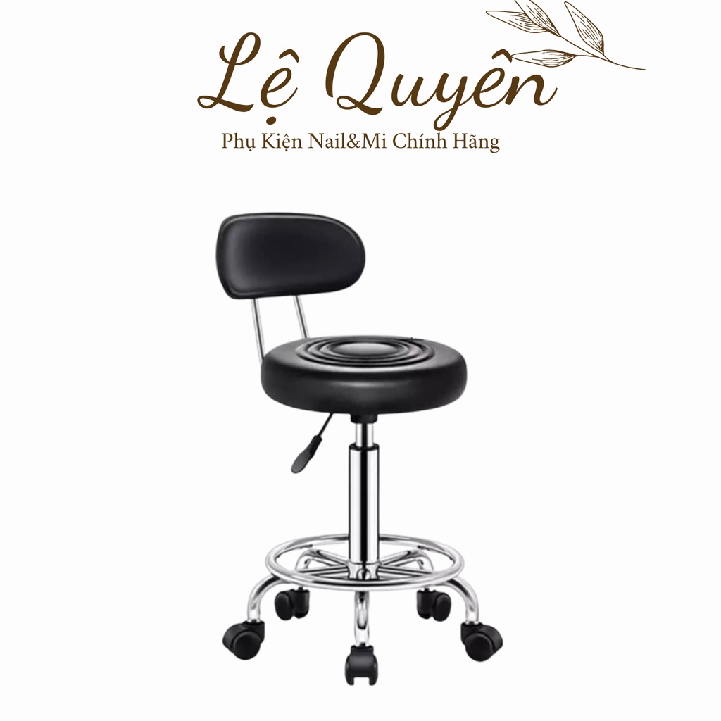 Ghế đôn hơi xoay 360,có múi đẹp_spa,nail,cắt tóc,gội đầu