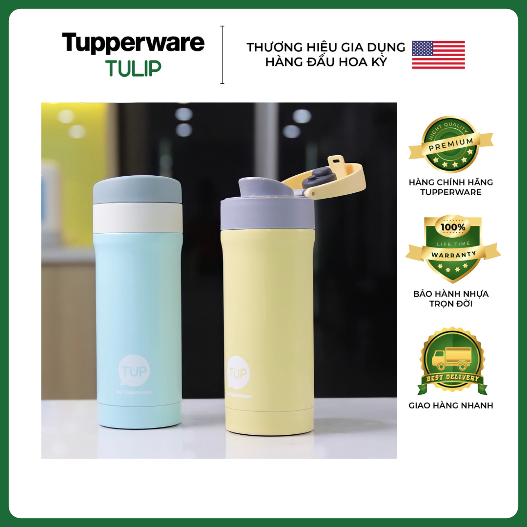 [HCM] BÌNH GIỮ NHIỆT EASY OPEN 300ML TUPPERWARE CHÍNH HÃNG 100%
