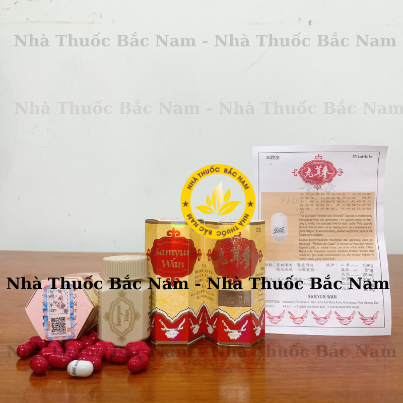 Tăng cân seng yong wan, sam yun wan malaysia ( Sâm Nhung Hoàn đỏ )
