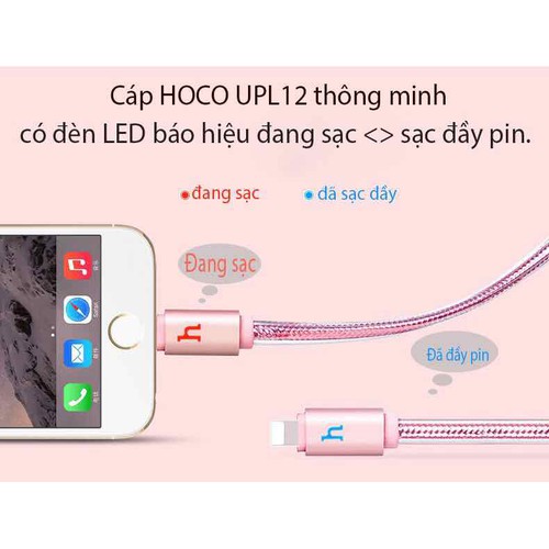 Cáp hoco UPL 12 tự ngắt hỗ trợ sạc nhanh