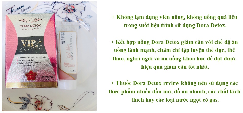 [HCM]Dora detox vip giảm cân hiệu quả