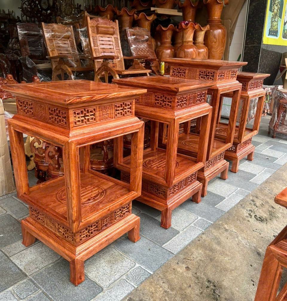 Đế kê ,Đôn đèn gỗ hương đá cao cấp ,đôn 2 tầng kê gỗ,đôn gỗ,đôn vuông đèn cỡ mặt 38cm cao 60cm,70cm và 80cm
