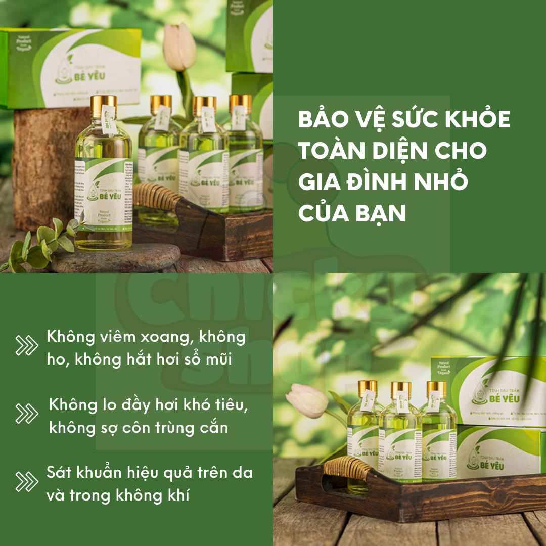 Tinh dầu tràm gió nguyên chất Bé Yêu 100ml