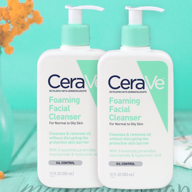 Sữa rửa mặt Cerave da dầu 236ml Bản Pháp