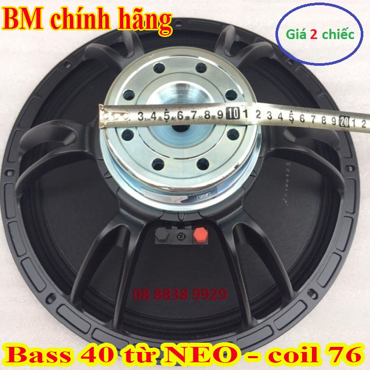 2 CỦ LOA BASS 40 BM TỪ NEO TRẮNG COIL 76 CAO CẤP - GIÁ 2 CỦ LOA