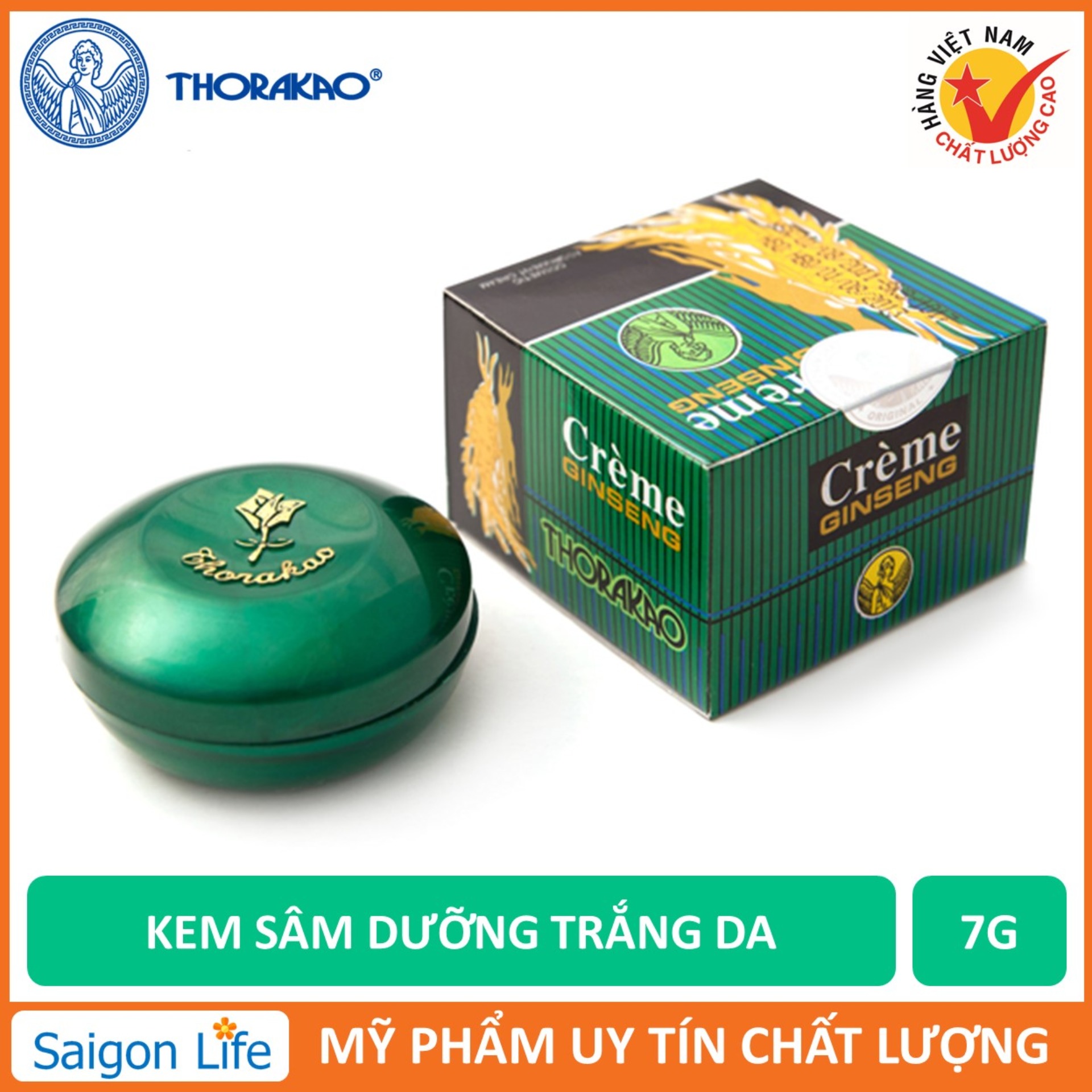 Kem sâm dưỡng trắng da Thorakao 7g giữ ẩm, ngừa mụn, giúp bảo vệ da bạn trước ánh nắng mặt trời
