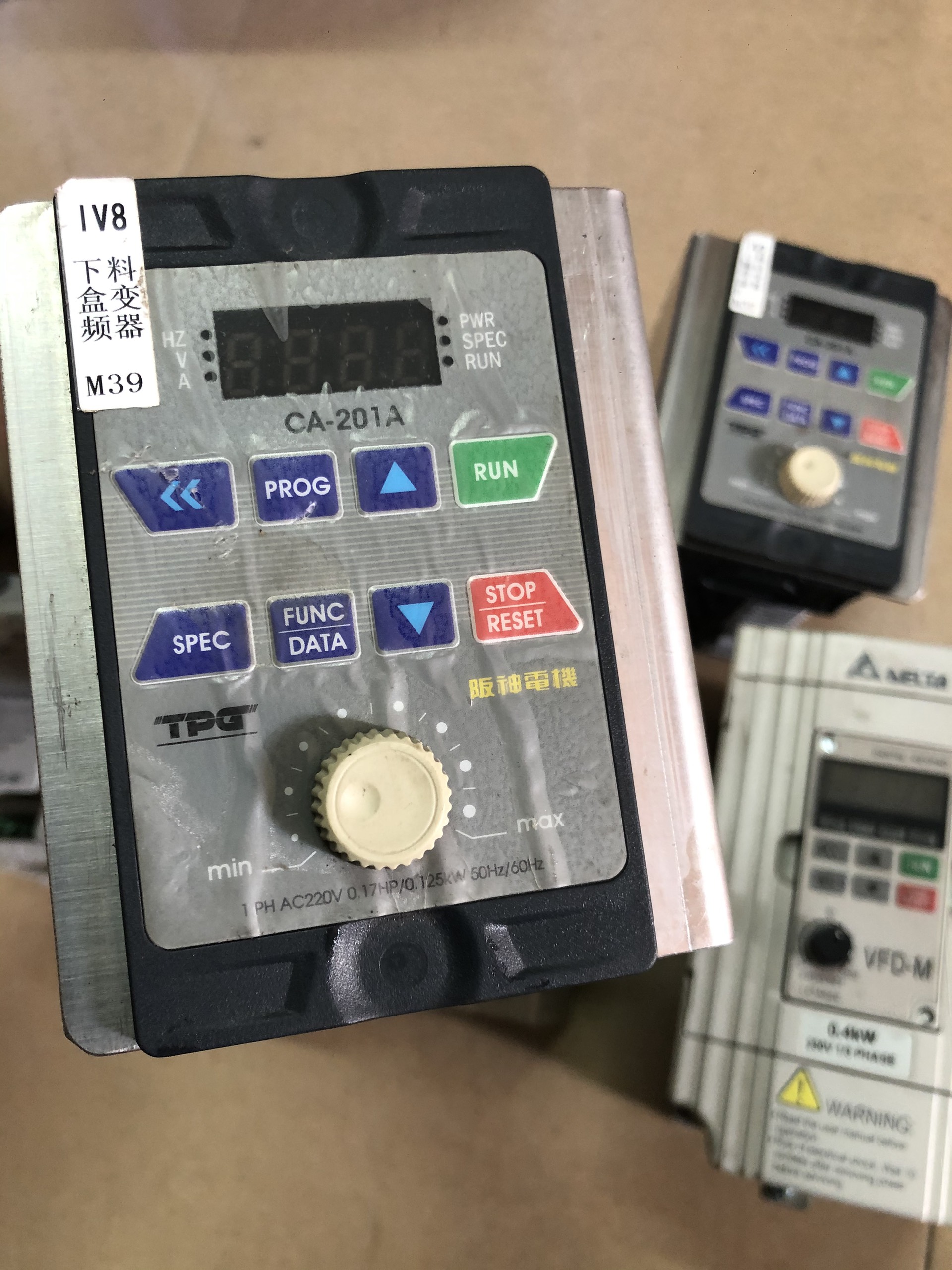 Biến tần TPG 1PH AC220V 0,17Hp 0,12KW
