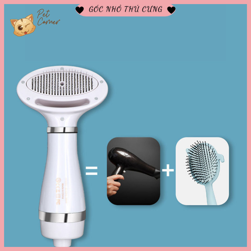 Máy sấy lông kiêm lược chải cho chó mèo (Đa năng cho thú cưng)
